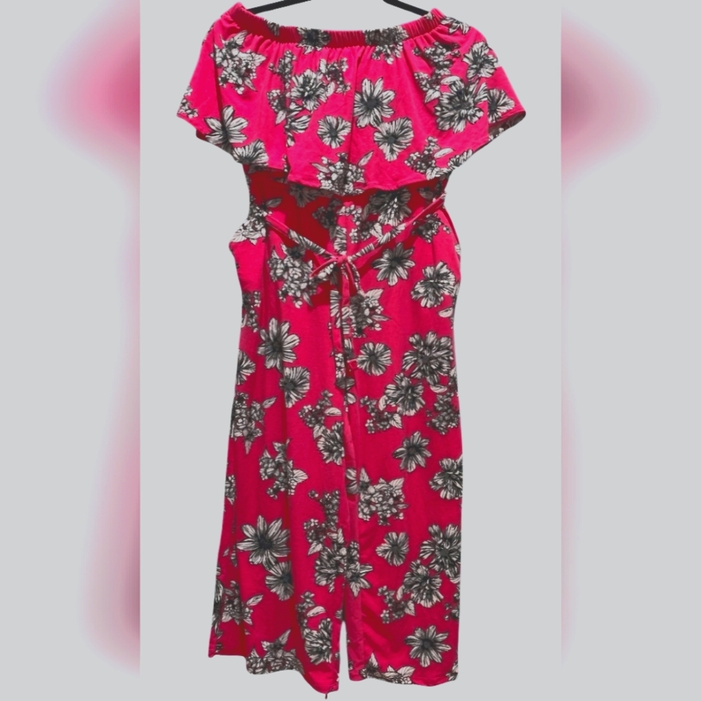 Pink Floral Jumpsuit